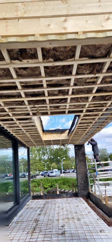 Aanbouw met betonvloer, tijdens de werkzaamheden (2)